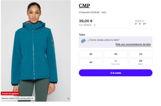 Chaqueta softshell para Mujer CMP por 39€