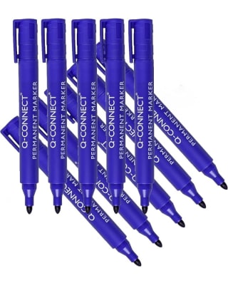 Q-Connect Pack de 10 Rotuladores permanentes por 0,57€.
