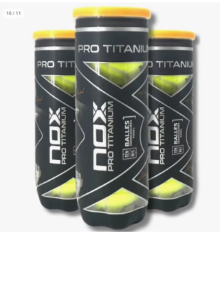 Pelotas de pádel Nox Titanium Pro - Alta Calidad y Resistencia Mejorada por 8,92€