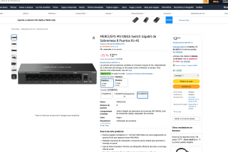 MERCUSYS Switch Gigabit 8 Puertos metalico por solo 12,99€