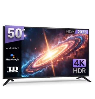 Smart TV 50" 4K Hey Google Asistente oficial con control por voz Android TV 11 TD Systems K50DLC20GLE por solo 182,99€