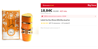 Lattafa Yara Tous Women 100ml Eau de perfum por 18,84€