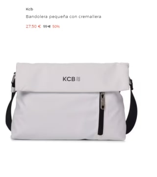 Bandolera pequeña con cremallera KCB por 27.5€