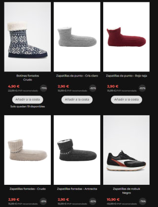 Rebajas hasta 80% descuento en ropa Oysho