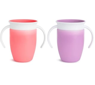 2 Vaso Aprendizaje Vasos 360° con asas Munchkin por solo 9,49€