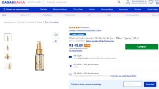 Óleo Capilar Wella Professionals Oil Reflections - 30ml