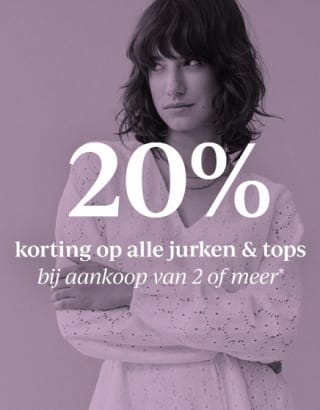 20% korting op alle jurken & tops bij 2 stuks bij Vila