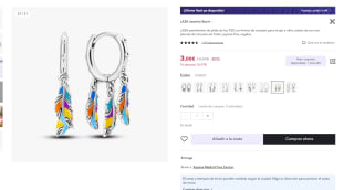 Pendientes de plata de ley 925 laza por tan sólo 3€