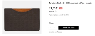 Tarjetero Timberland Birch Hill por 17.99€
