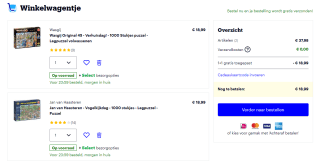 1+1 gratis op Jan van Haasteren en Wasgij puzzels