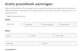Gratis proefnummer PuzzelBrein Puzzelboek t.w.v. € 12,90