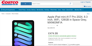 Apple iPad Mini A17 Pro 2024 8.3 Inch WiFi 128GB - £454.99