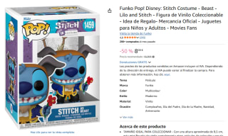 Funko Pop! Disney: Stitch Costume - Simba por 8€ más modelos en descripción