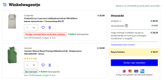 2 halen = 1 betalen op dekbedovertrekken bij Bol.