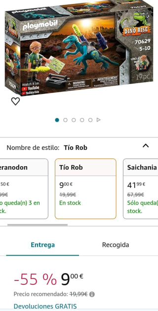 PLAYMOBIL 70629 Dino Rise Tío Rob por 9€.