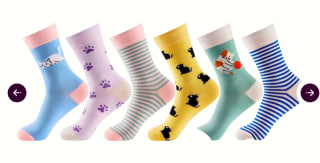 6 Paar Dames Monfoot Grappige Sokken voor €12,95 bij Ibood