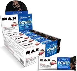 Barra de Proteina com 12 Unidades de 492g, sabor Napolitano da Max - R$ 62,69