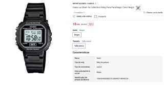 Casio La-20wh-1a Collection Reloj por 18,90€