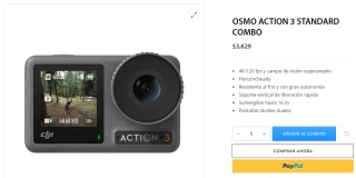 Osmo Action 3 Standard Combo por $3,629 en DJI Store