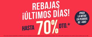 Hasta 70% dto