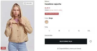 Cazadora con capucha para Mujer Milano por 20.79€
