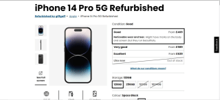 Apple iPhone 14 Pro (128GB) available for £469