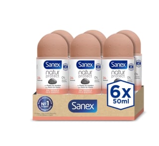 Sanex Natur Protect Desodorante Roll-On 6 uds x 50ml por solo 7,46€