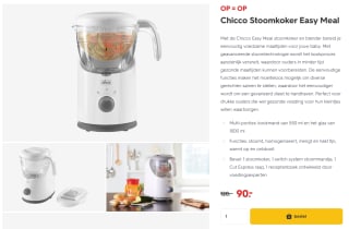 Chicco Stoomkoker Easy Meal met 25% bij HEMA