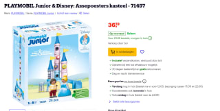 Playmobil JUNIOR & Disney: Assepoesters kasteel (71457) voor €36,19 bij Bol
