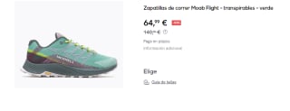 Zapatillas de Trail Running de Hombre Merrell Moab Flight por 64.99€