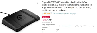 Elgato - Stream Deck Pedal - Zwart voor €59,90 bij Amazon