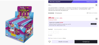 Caja actualizada- (2º EDICIÓN) - con 50 Sobres Adrenalyn XL de la Liga EA Sports por 39,99€ (cuenta nueva por 27,99€)