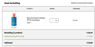 60% korting op zonbescherming bij Kruidvat