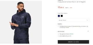 Chaqueta de hombre Pack It Jkt III Regatta por 17,45€