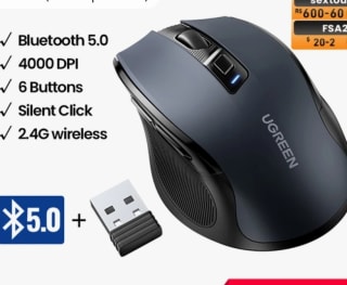ratón marca ugreen inalámbrico por 12,68€