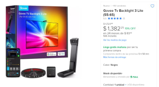 Govee Tv Backlight 3 Lite (55-65) por $1,383 | Descuento Mercado Libre