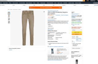 Pantalones JACK & JONES Vaqueros Hombre desde 23,99€