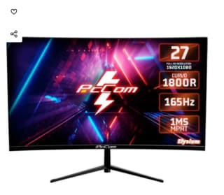 Monitor gaming curvo PcCom Elysium GO2780CV 27 pulgadas LED FullHD 165Hz por 154.99€