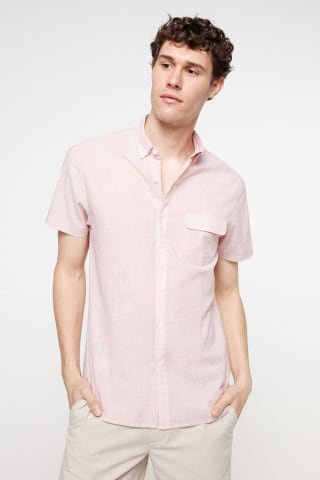 Camisa Rayas Aspecto Lino para Hombre Milano por 7.9€