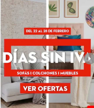 Conforama Días sin IVA.