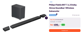 Philips Fidelio B97 Soundbar voor €499 bij Ibood