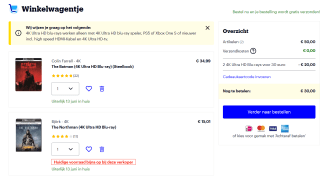 2 voor €30,- op 4k Ultra HD Blu-rays bij Bol.com