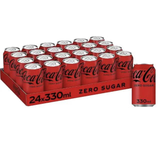 24 Latas CocaCola Sabor Zero de 33cl/330ml a solo 12,26€