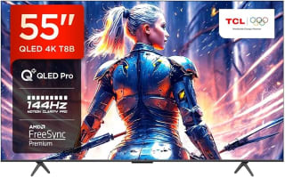 TCL 55T8B Gaming Onkyo QLED Smart TV Pro de 55" 144 Hz, 4K Ultra HD, HDR Pro por 479€
