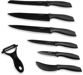 CUCHICHOLLO cecotec. Juego de 7 Cuchillos Profesionales Cuchillos Titanium. por solo 4,93€