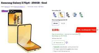 €200 korting op de Samsung Galaxy Z Flip 6 bij Bol