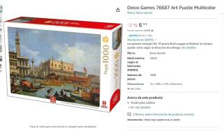 puzzle Art Deico Games número 76687 de 1000 piezas por 6,16