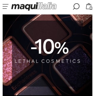 -10% de Descuento Lethal Cosmetics desde Maquillalia.
