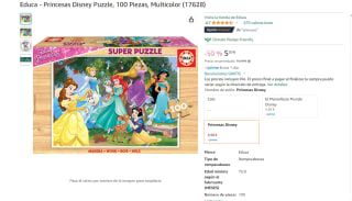 Puzzle de 100 Piezas marca Educa , Princesas Disney por 5,50€