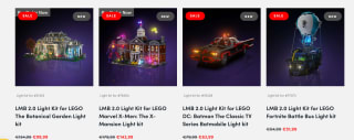 20% korting op alle LEGO verlichting tijdens de sale bij Lightmybricks